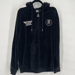 Barstool‎ Sports Starter Black Label Velour Jacket Mens Sz Large